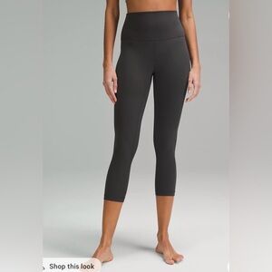 Lululemon Align Crop Leggings Graphite Grey Size 18
